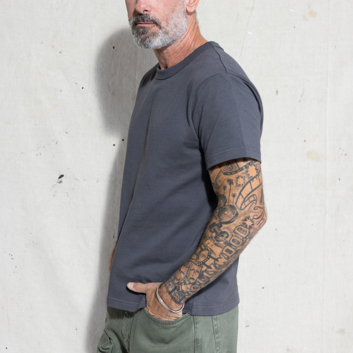 Heavy Cotton Heritage Tee - Washed Black
