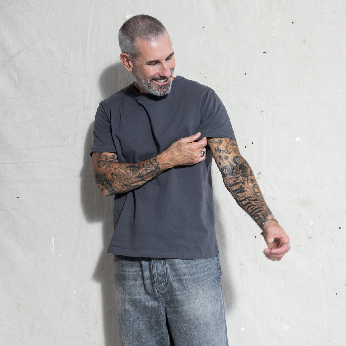 Heavy Cotton Heritage Tee - Washed Black