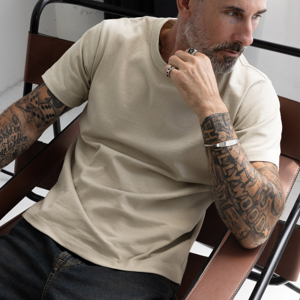 Heavy Cotton Heritage Tee - Heritage Sand