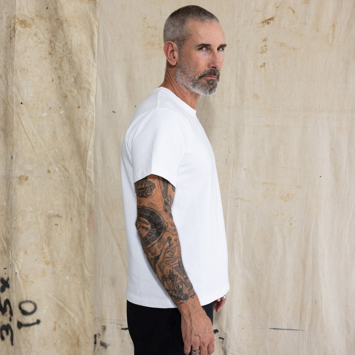 Heavy Cotton Heritage Tee - Vintage White